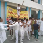 Faridabad News : युवक चरित्र निर्माण शिविर में जमकर पसीना बहाकर रहे शिविरार्थी