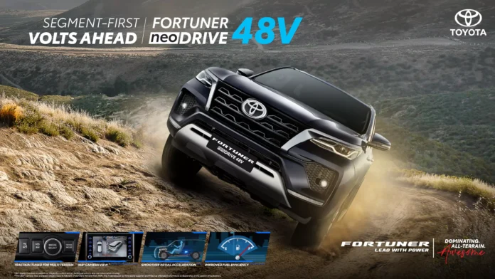 Toyota Kirloskar Motor launches Fortuner and Legender Neo Drive 48V variants