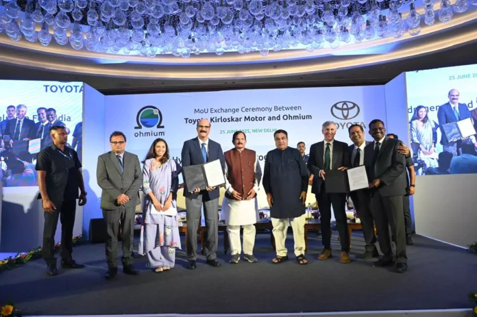 Toyota Kirloskar Motor ties up with Ohmium