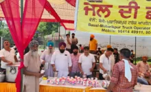 Truck Union provided relief to highway passersby by setting up a stall of cold sweet water