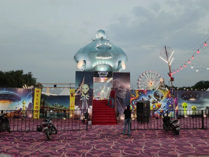 UFO landed in Chandigarh Sector 34 Exhibition Ground