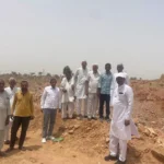 Villagers started protesting against illegal mining in Gudana village