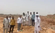 Villagers started protesting against illegal mining in Gudana village