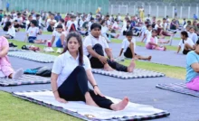 Gurugram News : अंतर्राष्ट्रीय योग दिवस को लेकर हुई योग मैराथन व फुलड्रेस रिहर्सल