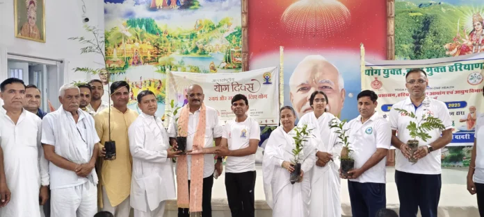 Yoga protocol camp organized in Kadama Yoga protocol camp organized in Kadama