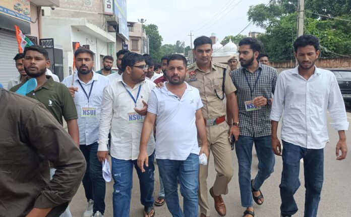NSUI Workers Put Under House Arrest