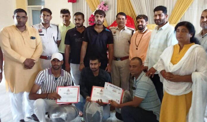 Helmets Distributed