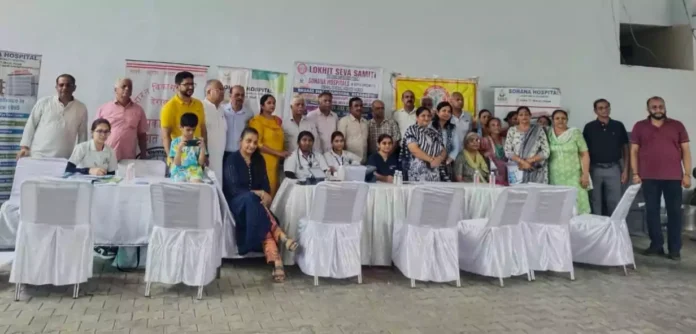 A massive health check-up camp was organized