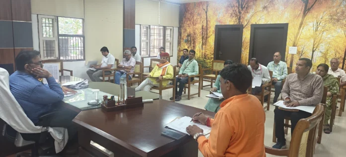 A review meeting of PM Vishwakarma and Prime Minister Micro Food Processing Enterprise Scheme was organized