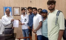 Jind News : एबीवीपी कार्यकर्ताओं ने राजकीय महाविद्यालय प्रिंसिपल को सौंपा ज्ञापन