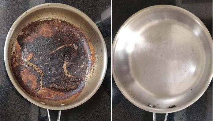 Clean Burnt Utensils