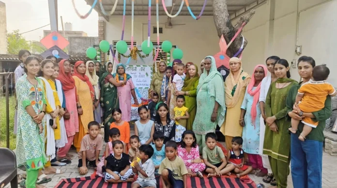 Cultural programs organized in Shiv Colony on the occasion of Hariyali Teej