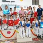 Gurgaon Vikas Manch organized a painting competition on the topic of environment in a girls school