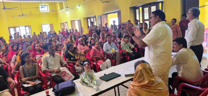 Information about various government schemes was given to the people in the camp