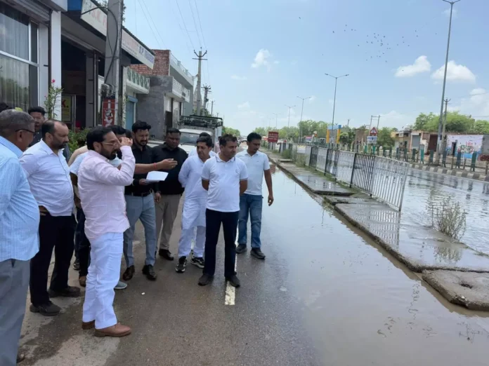 Jind News : सालों से हाइवे, शहर में जलभराव की समस्या के समाधान को लेकर विधायक एक्शन मोड में