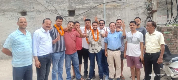 Manish Kamboj of Blueridge-2 Colony was elected as the head