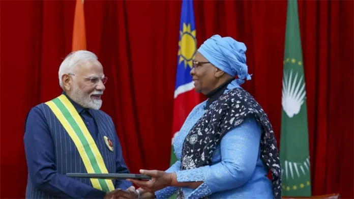 PM Modi: प्रधानमंत्री को मिला नामीबिया का सर्वोच्च नागरिक सम्मान, यात्रा समाप्त कर पीएम स्वदेश रवाना PM Modi