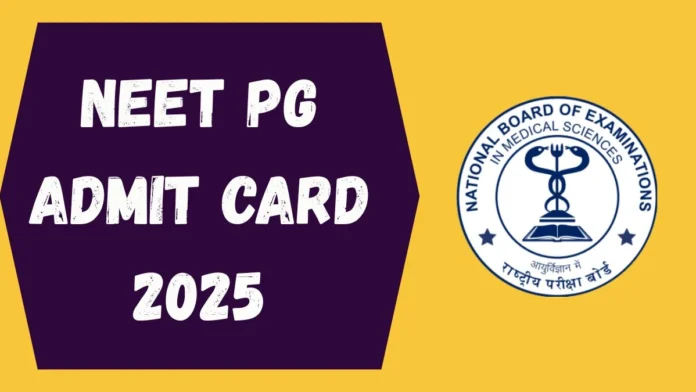 NEET PG Admit Card released, download your admit card from natboard.edu.in