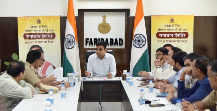 Faridabad News : कांवडिय़ों के मार्ग पर पूर्ण सुविधा सुनिश्चित करें अधिकारी : विक्रमसिंह