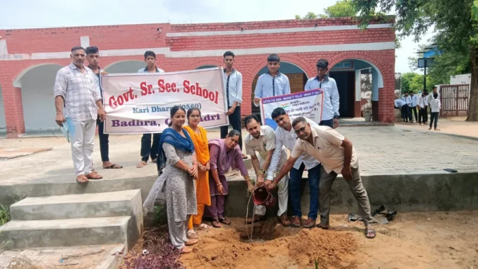 Plant distribution and planting program organized in Dharani School under the campaign One tree in the name of mother
