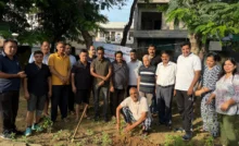Rotary Club Rewari Royals planted 100 saplings in Sector 4 Park