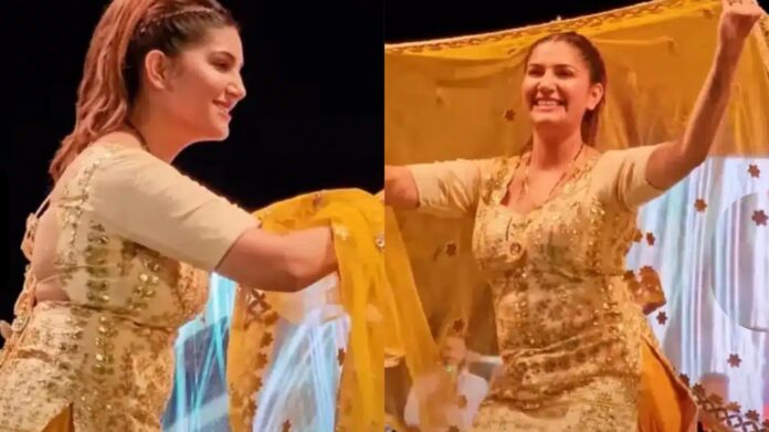 Sapna Choudhary Dance: सपना चौधरी ने लपेटा ऐसा ठुमका कि वायरल हो गया वीडियो