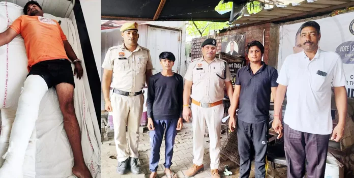 Three accused planning to rob arrested in police encounter Gurugram News : लूट की फिराक में खड़े तीन आरोपी पुलिस मुठभेड़ में काबू