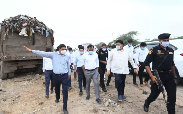 Gurugram News : शहरी स्थानीय निकाय मंत्री ने बंधवाड़ी कचरा प्रबंधन साइट का किया दौरा