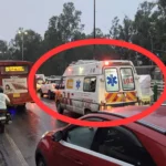 Due to the exhaustion of diesel, the bus stopped on the national highway, there was a long traffic jam, passengers got troubled