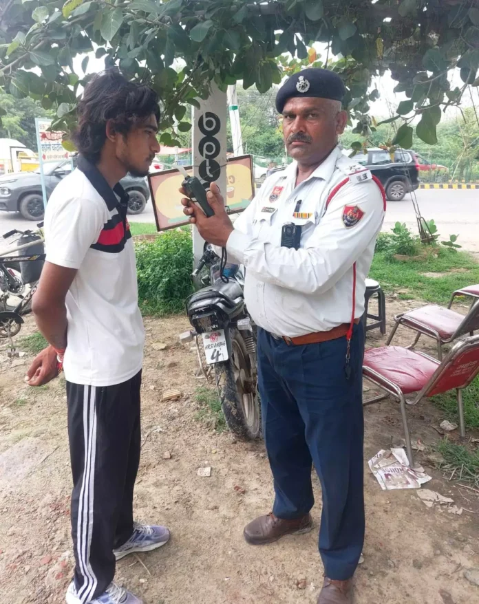 Faridabad police issued challans to 746 drivers
