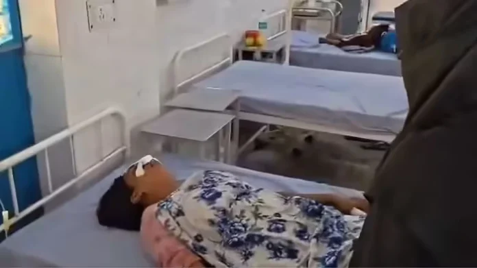 Husband cuts off wife's nose because she talks too much to her parents, admits her in hospital
