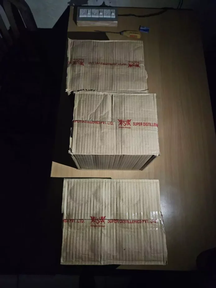 One arrested for liquor smuggling, 36 bottles of illicit liquor recovered