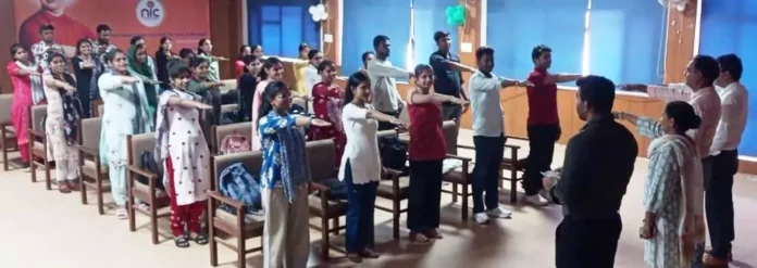 Students were informed about the harm caused by ragging through a short film