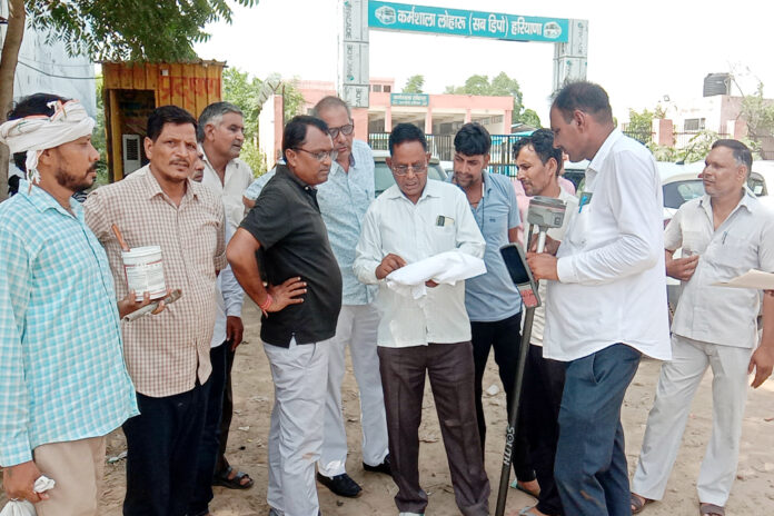 Bhiwani News : नगरपालिका द्वारा शहर की सरकारी जमीनों की पैमाइश की प्रक्रिया शुरू, विरोध के चलते एक स्थान पर कार्य बाधित