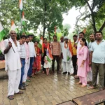 Villagers are being made aware under the Har Ghar Tiranga-Har Ghar Swachhata Abhiyan