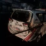 Jind Accident : अज्ञात वाहन ने डायल 112 को मारी टक्कर, गाड़ी क्षतिग्रस्त
