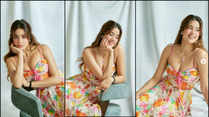 Janhvi Kapoor : इस हसीना ने खूबसूरत फ्लोरल ड्रेस में बटोरी सुर्खियां, स्माइल ने जीता फैंस दिल