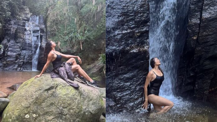 Pooja Batra Monokini Look: 48 की उम्र में मोनोकिनी में झरने के नीचे नहाई 90s की हसीना, फैंस हुए दीवाने