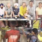 A community meal (bhandara) was organized during Navratri with the blessings of Goddess Durga.