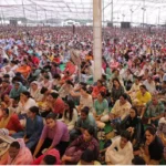 A large crowd attended the Nirankari Satsang gathering; Nirankari Rajpita Rameet Ji stated that God is not a subject for speculation, but rather a reality to be attained.