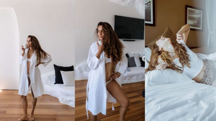 Anusha Dandekar in Bikini: अनुषा दांडेकर ने सफ़ेद पोल्का डॉट बिकिनी में बिखेरा जलवा, ग्लैमरस लुक देख फैंस हुए लट्टू  