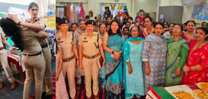 During Navratri, female police officers, acting as 'security companions,' conducted a workshop on women's empowerment.