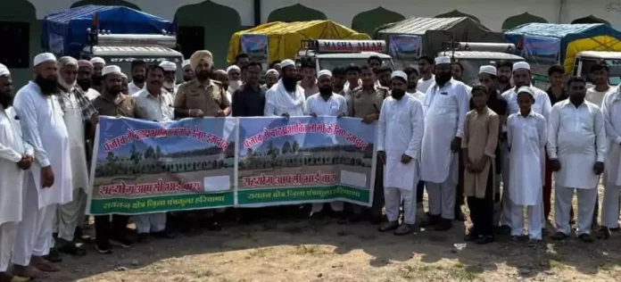 Relief material dispatched from Amb Wala Kotian for flood affected Punjab, an example of brotherhood