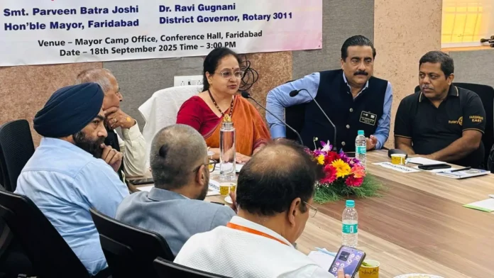 The mayor held an important meeting to discuss efforts to make Faridabad a TB-free city. Faridabad News : महापौर ने फरीदाबाद को टीबी मुक्त बनाने की दिशा में महत्वपूर्ण बैठक ली