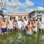 The BKU delegation visited the flood-affected area and listened to the problems of the farmers