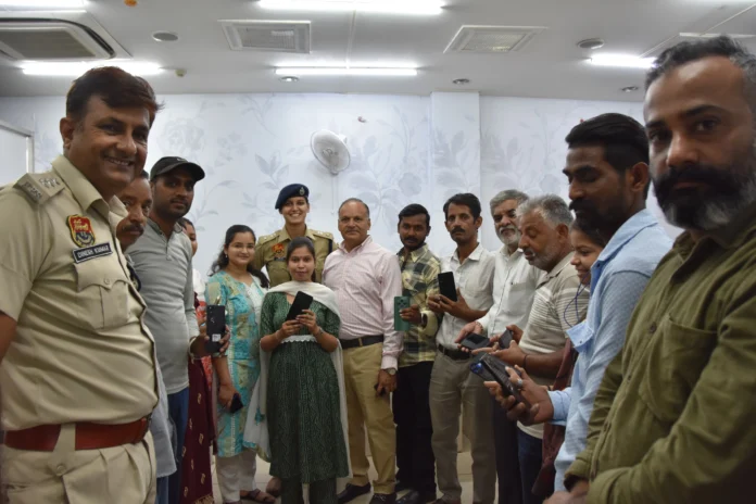 The Panchkula police traced 12 stolen mobile phones in September and returned them to their rightful owners.