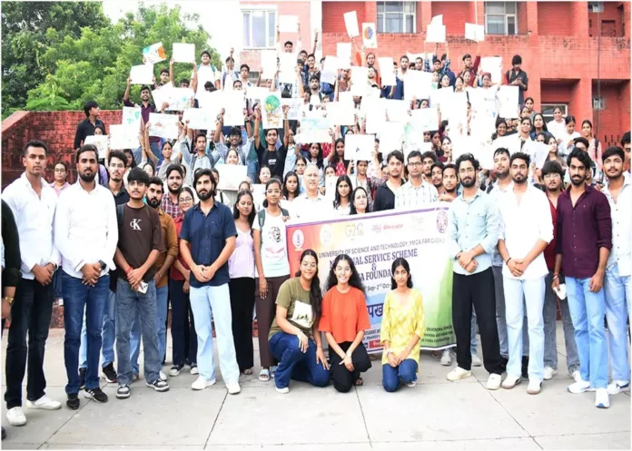 Faridabad News : जेसी बोस विश्वविद्यालय में सेवा पखवाड़ा के तहत जागरूकता कार्यक्रम आयोजित