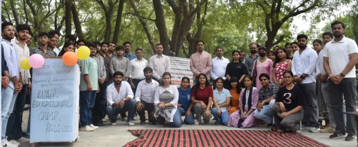 Faridabad News : जेसी बोस विश्वविद्यालय द्वारा सोशल वर्क विद्यार्थियों के साप्ताहिक ग्रामीण शैक्षिक शिविर का शुभारंभ