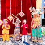Jind News : इंडस पब्लिक स्कूल जूनियर विंग में हुआ डांडिया पर्व का आयोजन