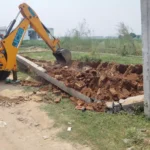 Jind News : जिला नगर योजनाकार ने दुर्गा कालोनी, रोहतक रोड, भिवानी रोड बाईपास पर चलाया पीला पंजा